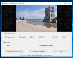 Restore Windows Photo Viewer