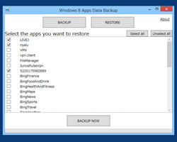 Windows 8 Apps Data Backup